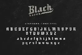 Black Baron Typeface|Medieval Font