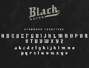 Black Baron Typeface|Medieval Font