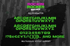 Rockin Rocker - A Rough Display Font