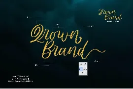 Qrown Brand font