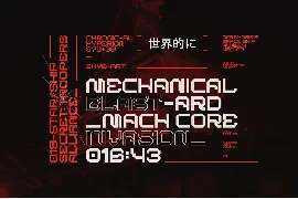 BARKMO-36 | Futuristic Mecha Cyberpunk Font