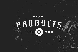 Typehead Typeface|Industrial Stencil Font