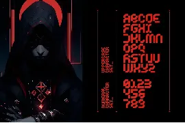 Cyklone - Futuristic Cyberpunk Mecha Display Font