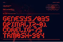 Cyklone - Futuristic Cyberpunk Mecha Display Font