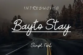 BaytoStay Font