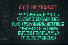 Front Light font