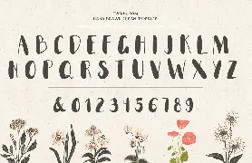 Everbloom - floral typeface font