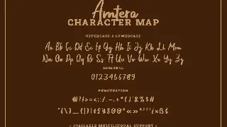 Amtera - A Handwritten Script Font