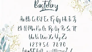 Bastelory Modern Script Font