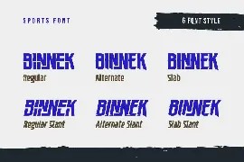 BINNEK | Athletic Font