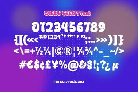 Chewy Geewy - A Groovy Bubbly Typeface font