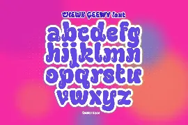 Chewy Geewy - A Groovy Bubbly Typeface font