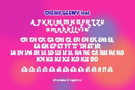 Chewy Geewy - A Groovy Bubbly Typeface font