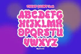 Chewy Geewy - A Groovy Bubbly Typeface font