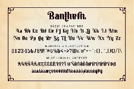 Banthern font