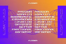 Fussion - Tech Ligature font