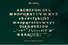 Breiten Display Font