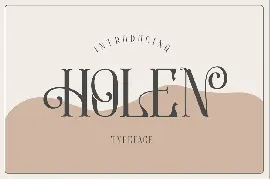 Holen Typeface font