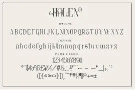 Holen Typeface font