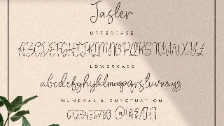 Jasler - The Handwriting Font