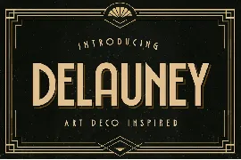 Delauney - Art Deco Font