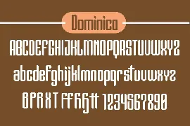 Dominico - Strong Font