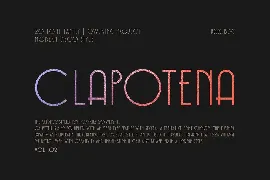 Clapotena font