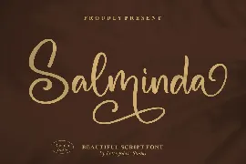 Salminda Script Font