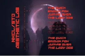 Andmorey - Futuristic Cyberpunk Tech Display Font