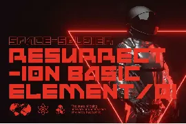 Andmorey - Futuristic Cyberpunk Tech Display Font