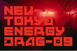 Andmorey - Futuristic Cyberpunk Tech Display Font