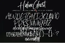 Hirline Ghost font