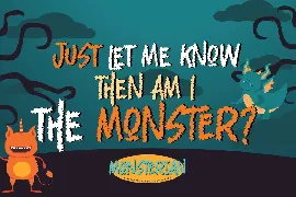 Monsterian - Handmade Moster Display Font