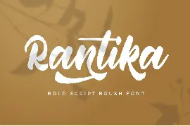 Rantika - Bold Script font