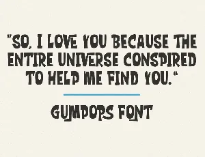 Gumpops Handwritten Display Font