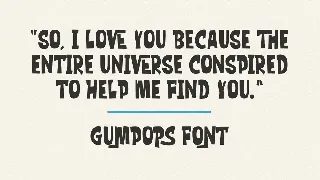 Gumpops Handwritten Display Font