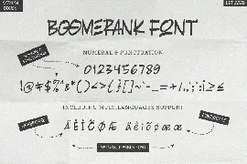 Boomerank font