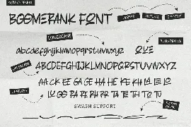 Boomerank font