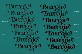 Burgie font