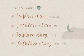 Folklore Story - Cute Font