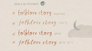 Folklore Story - Cute Font