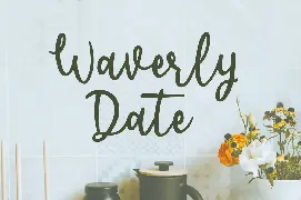 Waverly Date font