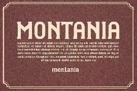 MONTANIA font