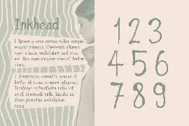 Inkhead Typeface|Pen Stroke Handmade Font