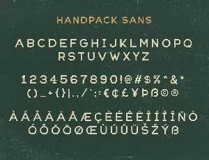 Handpack Sans - Organic Font