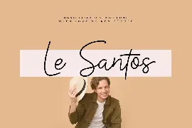 Le Santos Handwriting Font