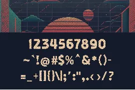 Binary Groove - 80s Inspired Font