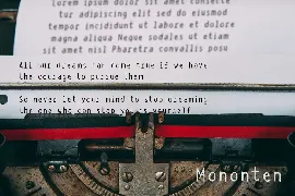 Mononten - Monospaced font