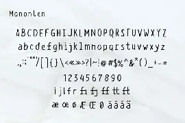 Mononten - Monospaced font