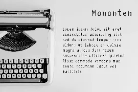 Mononten - Monospaced font